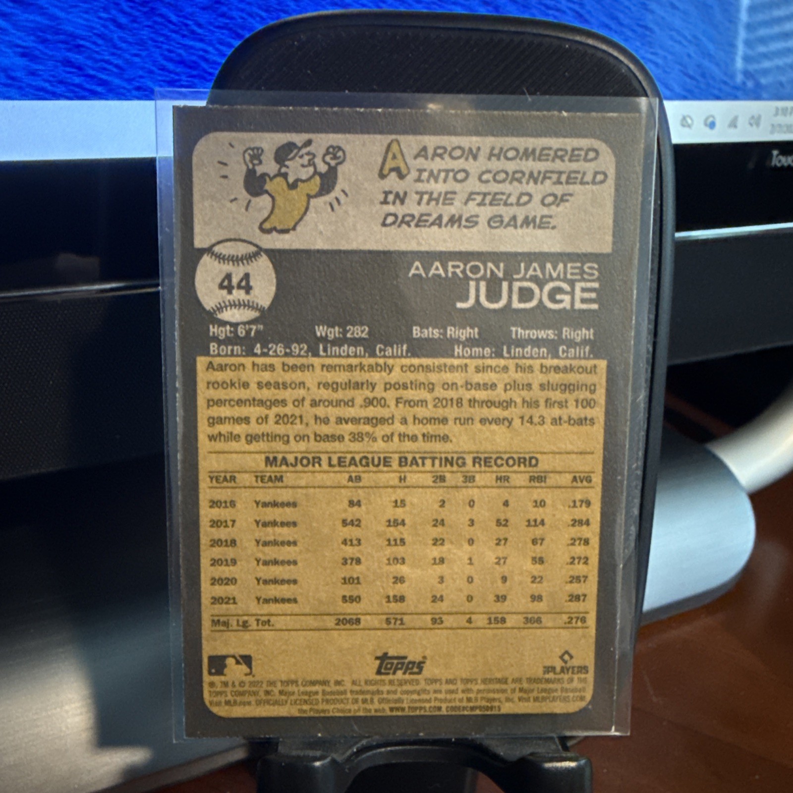 2022 Topps Heritage – Aaron Judge