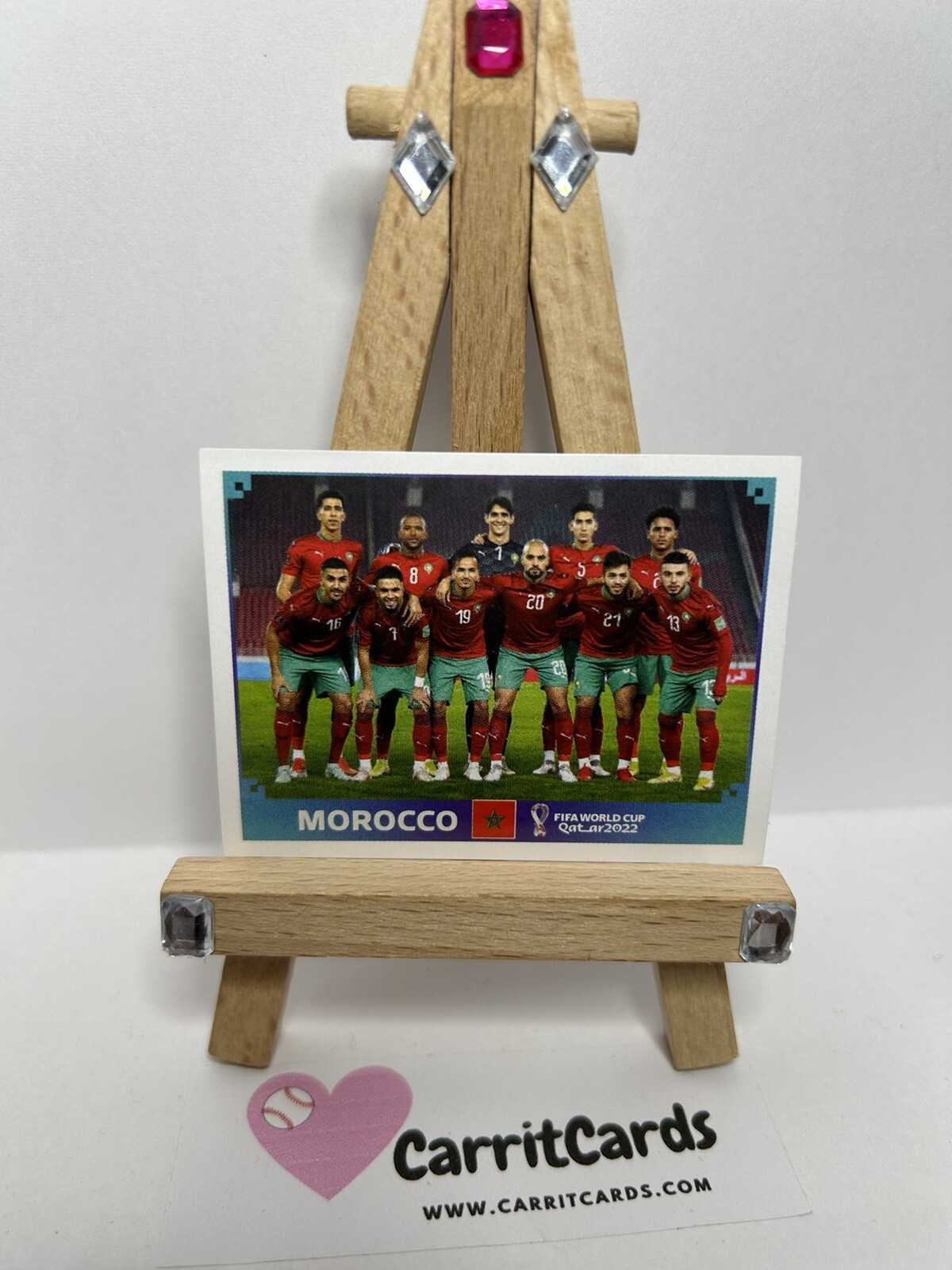 MOROCCO 2022 Panini World Cup Qatar Stickers #MAR1 Team Photo