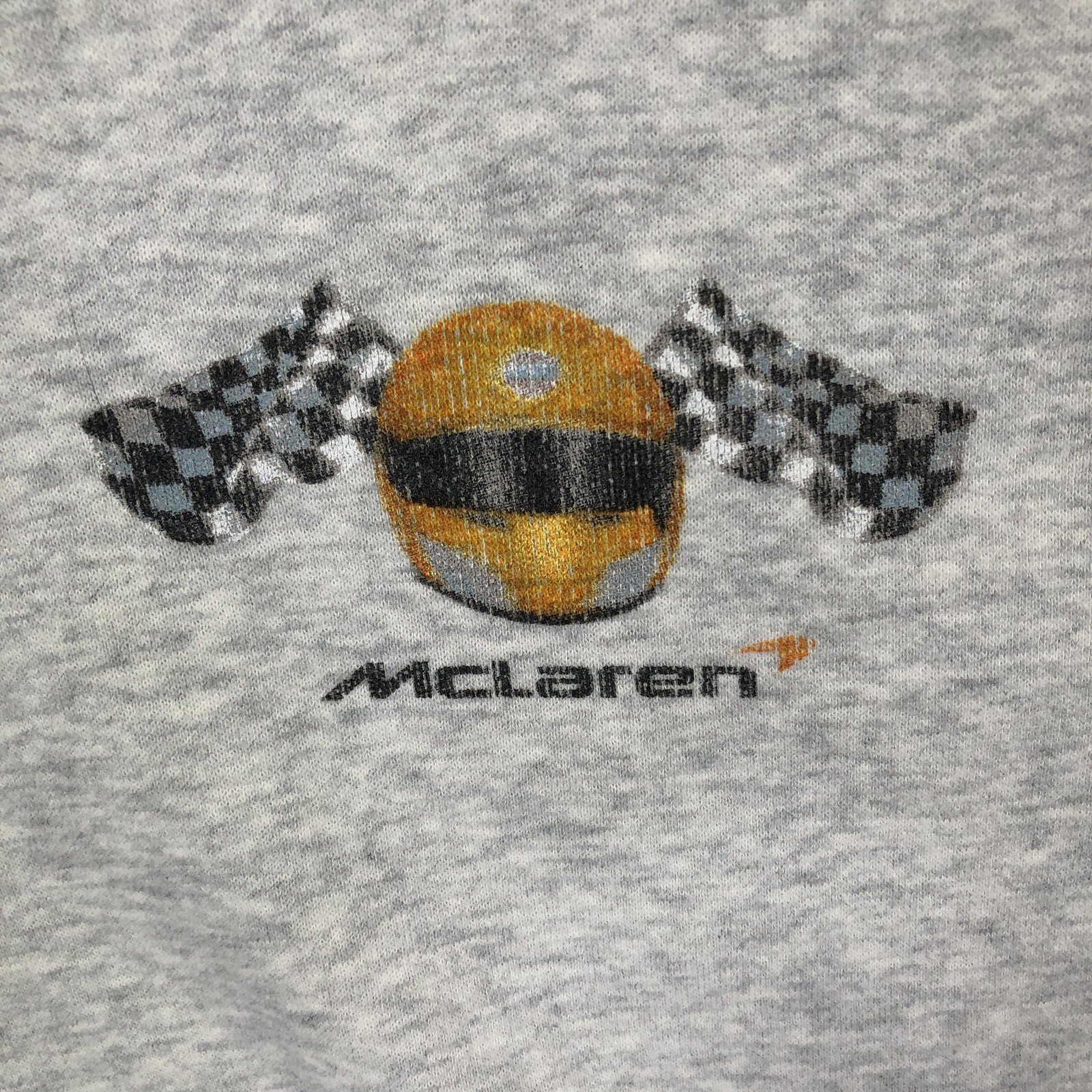 McLaren Formula 1 Team Sweatshirt Mens S Gray Racing Oversized Crewneck
