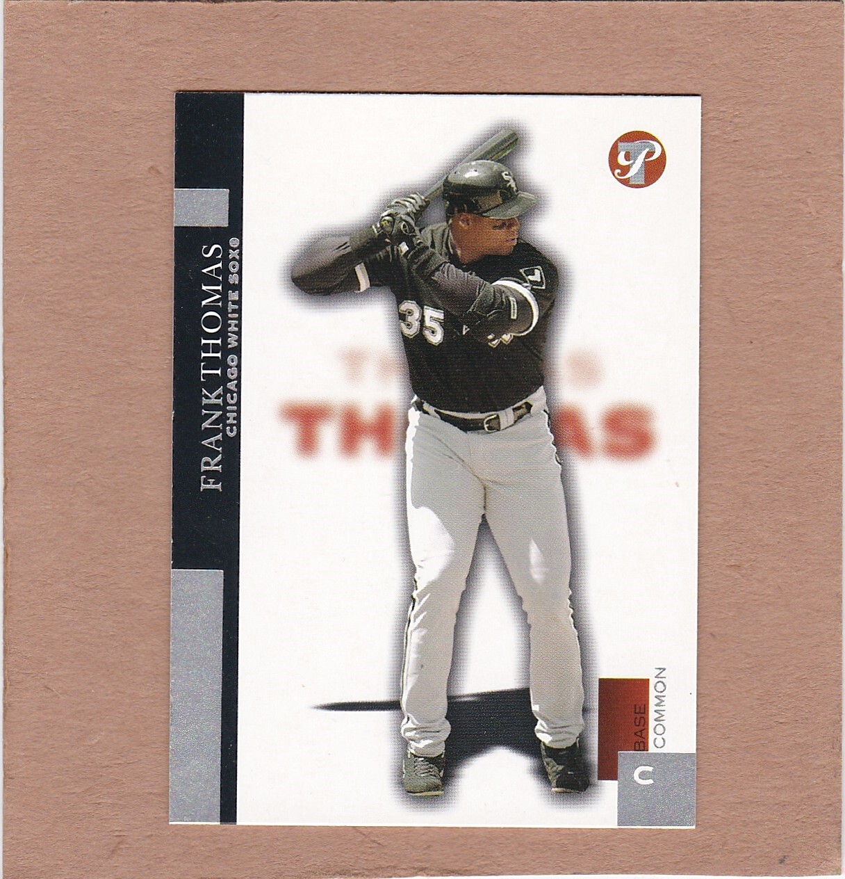 2005 Topps Pristine Base Common Frank Thomas #44 HOF, low print run, nm-mt