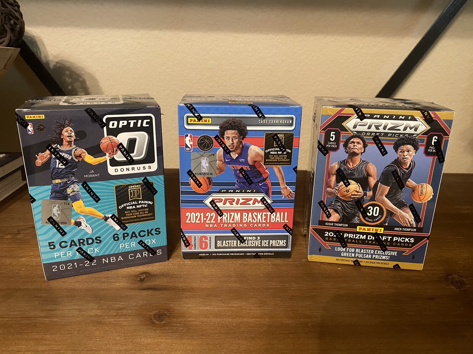 3 Sealed Box Lot Basketball Great Mix For Breaks Prizm Optic Draft Wemby BL2