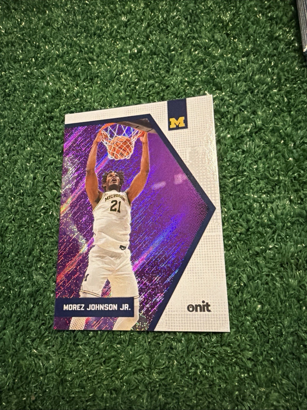2025-26 ONIT Michigan Wolverines Purple Morez Johnson Jr. #B-8 AS1
