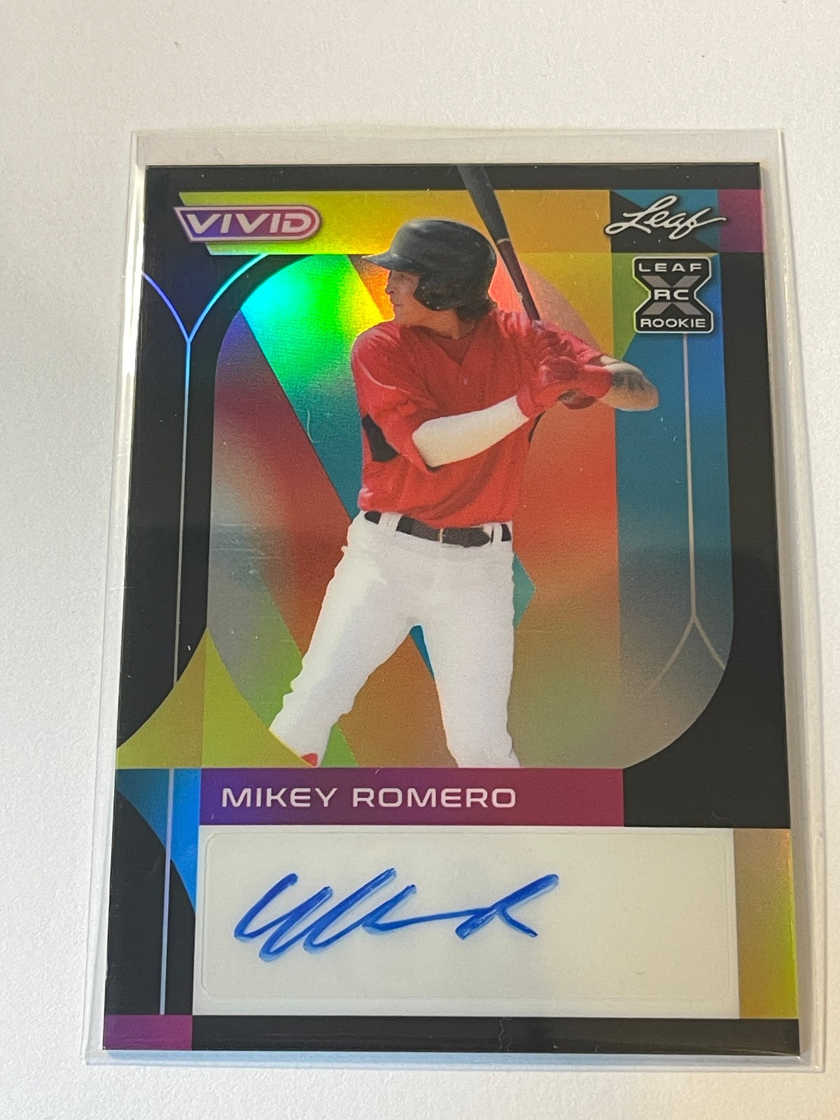 2022 Leaf VIVID MIKEY ROMERO AUTOGRAPH/AUTO BLACK 1/20 B4470