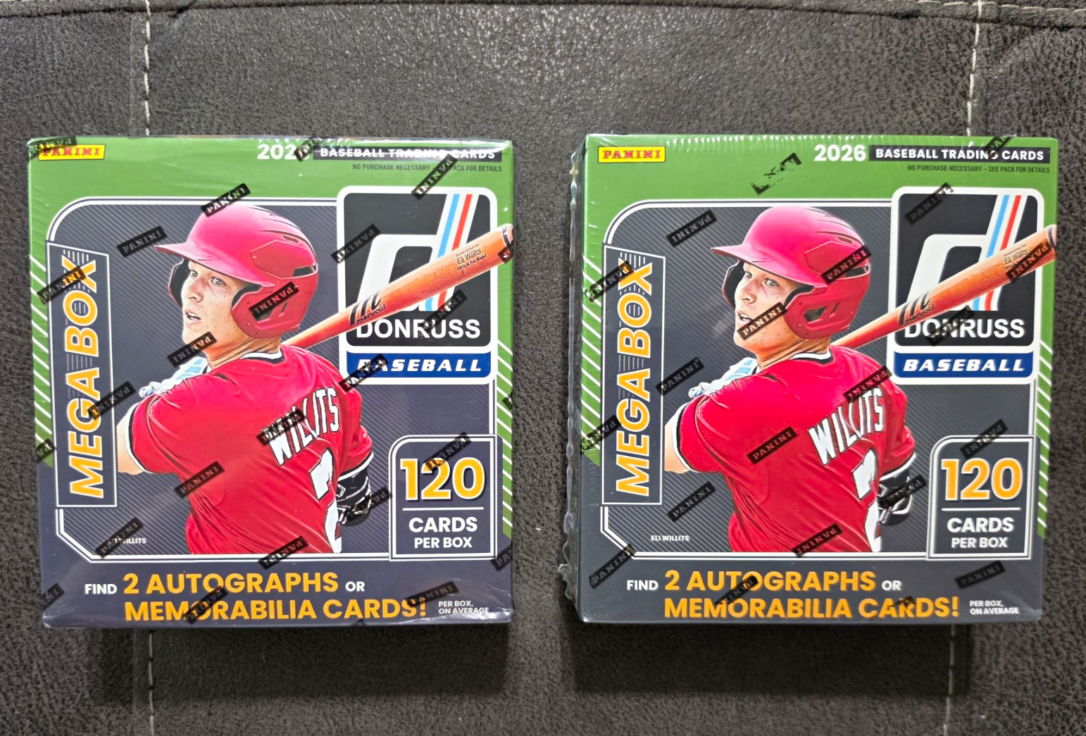 Panini 2026 Donruss Baseball Mega Box Sealed 120 Cards Per Box (2 Boxes)