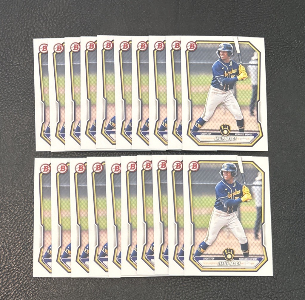 2026 Bowman Jesus Made Lot Of 20 Paper Prospects BP-96 Milwaukee Brewers🔥🔥