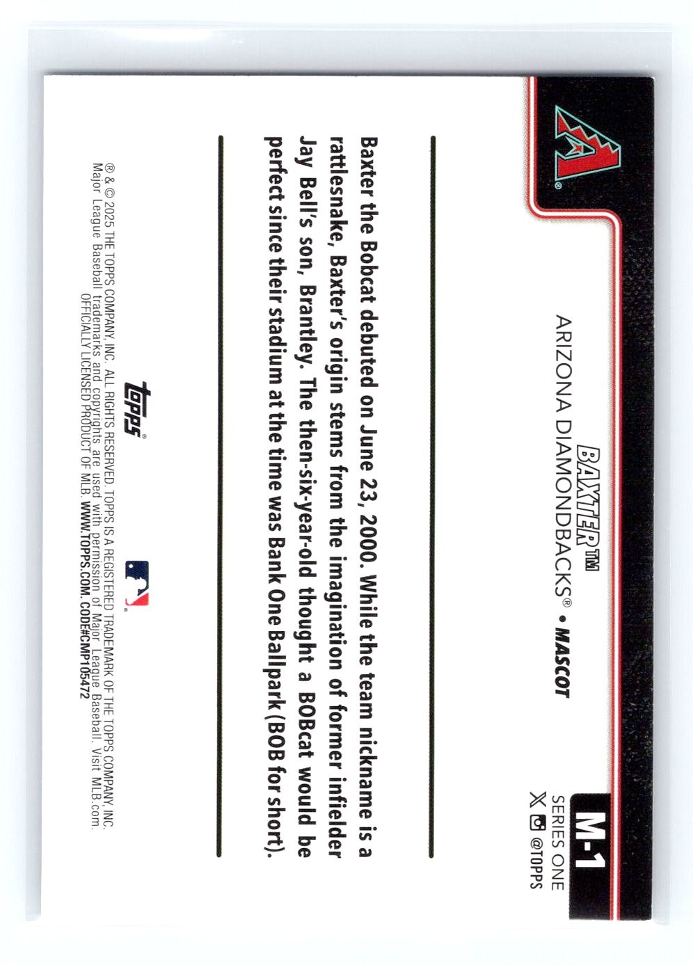 2025 Topps #M-1 Baxter Mascots