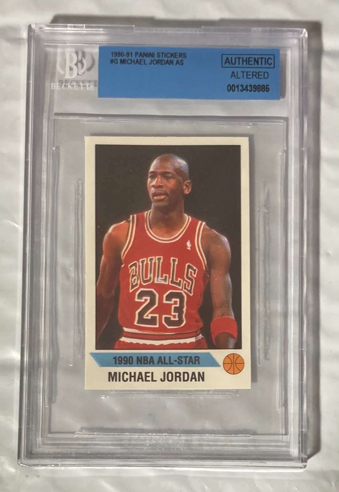 1990/91 PANINI STICKERS #G MICHAEL JORDAN BGS AUTHENTIC ALTERED 4 AVAILABLE