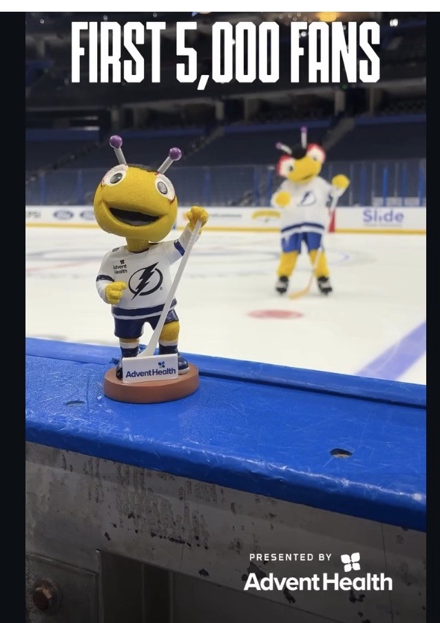 Tampa Bay Lightning Thunderbug Bobblehead 2/3/26 SGA New In Box