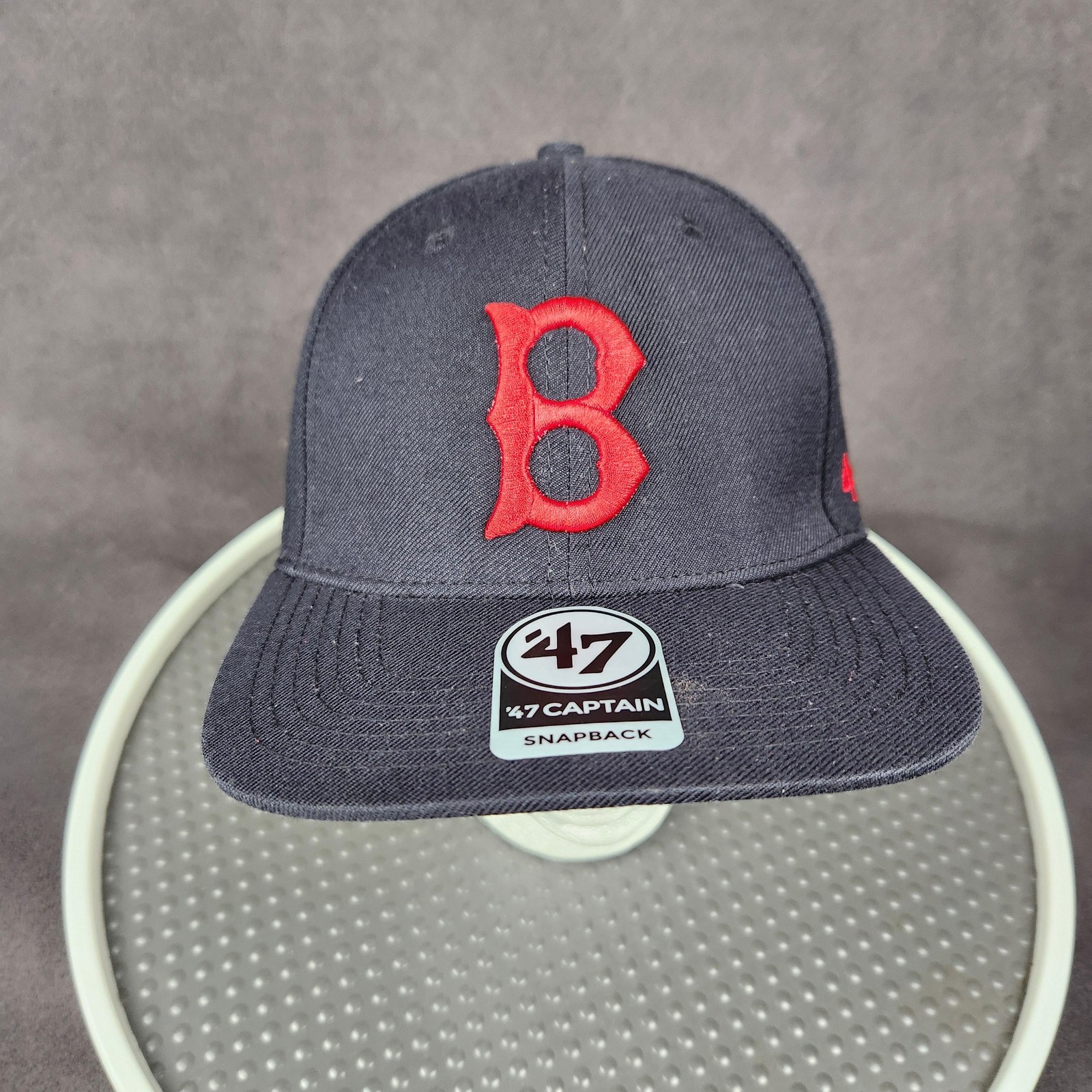 Boston Red Sox Hat Cap Snap Back Mens One Size Blue MLB Baseball 47 Cooperstown