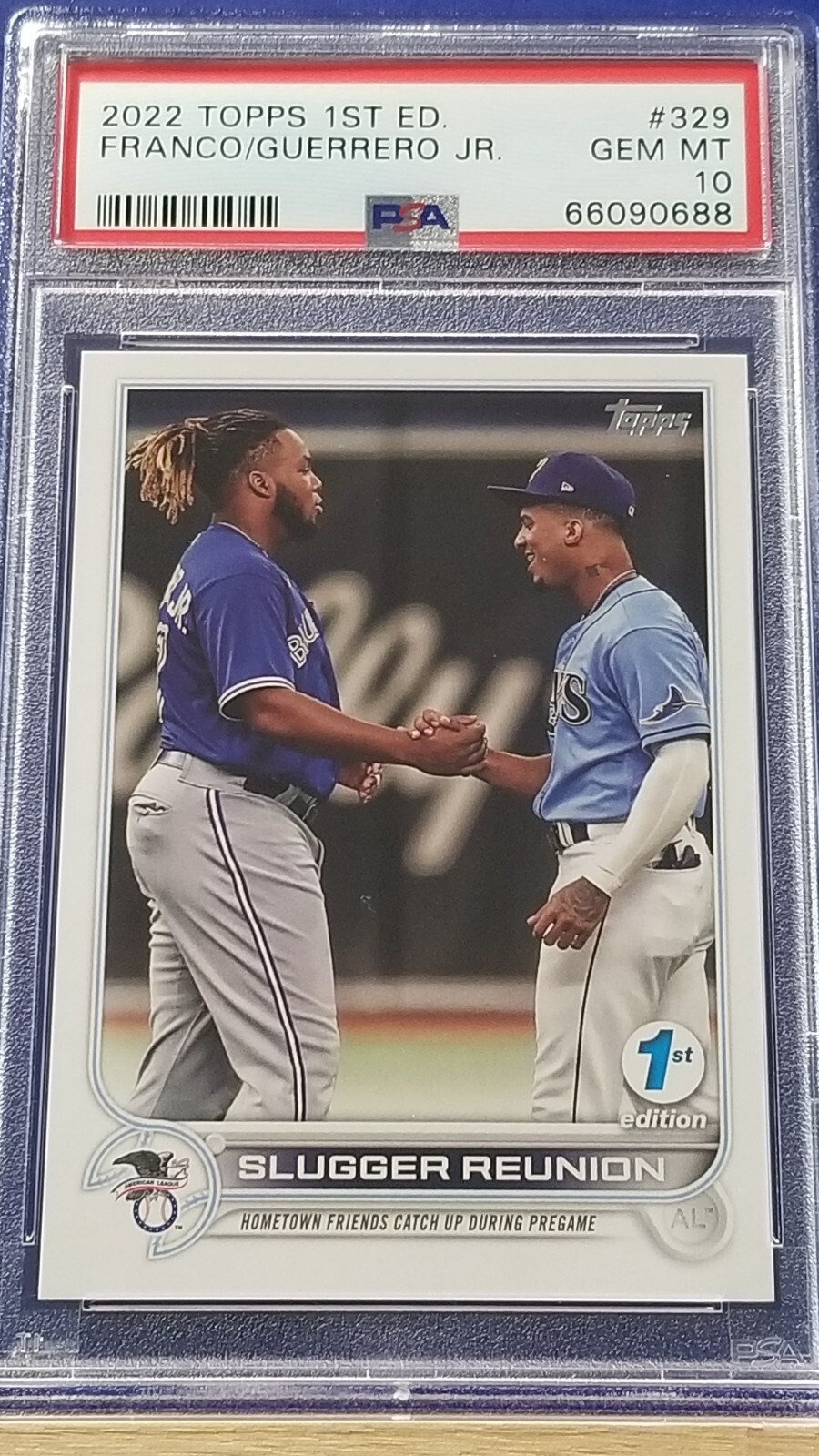 Wander Franco / Vladimir Guerrero Jr. – 2022 Topps 1st Edition PSA 10
