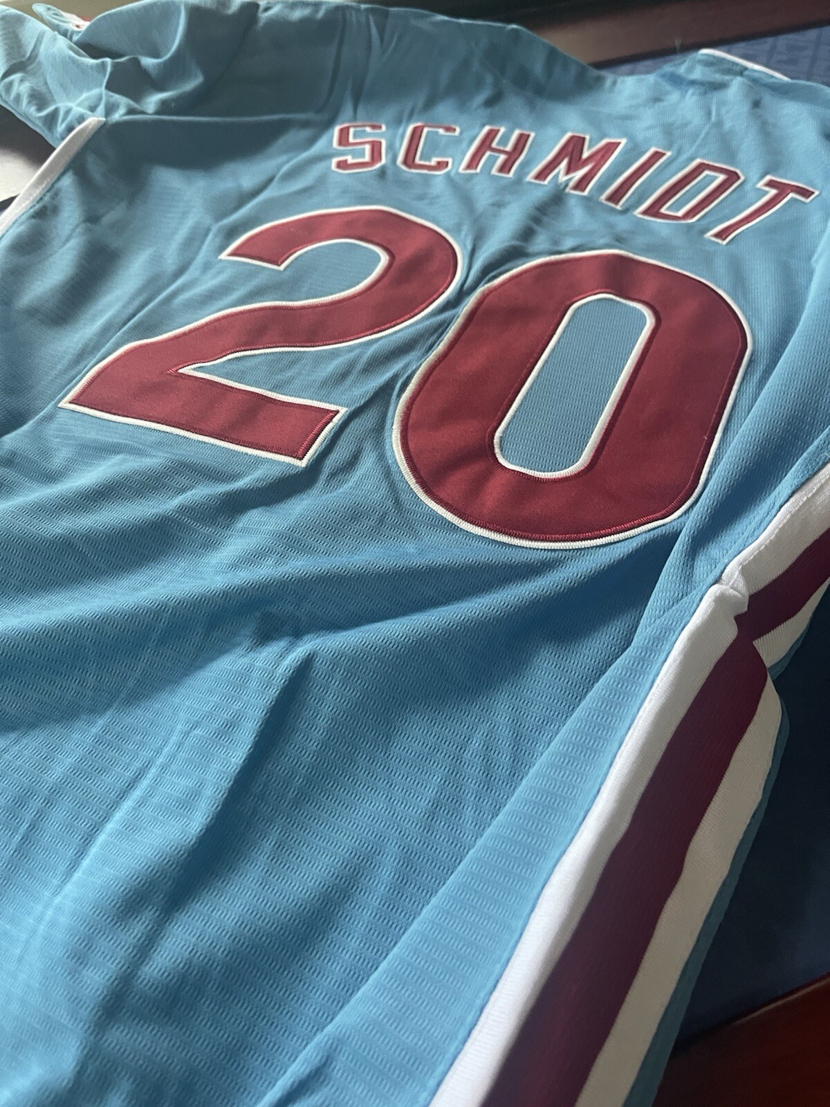 Mike SCHMIDT Philadelphia Phillies #20 Powder Blue Jersey Adult All Sizes NWT