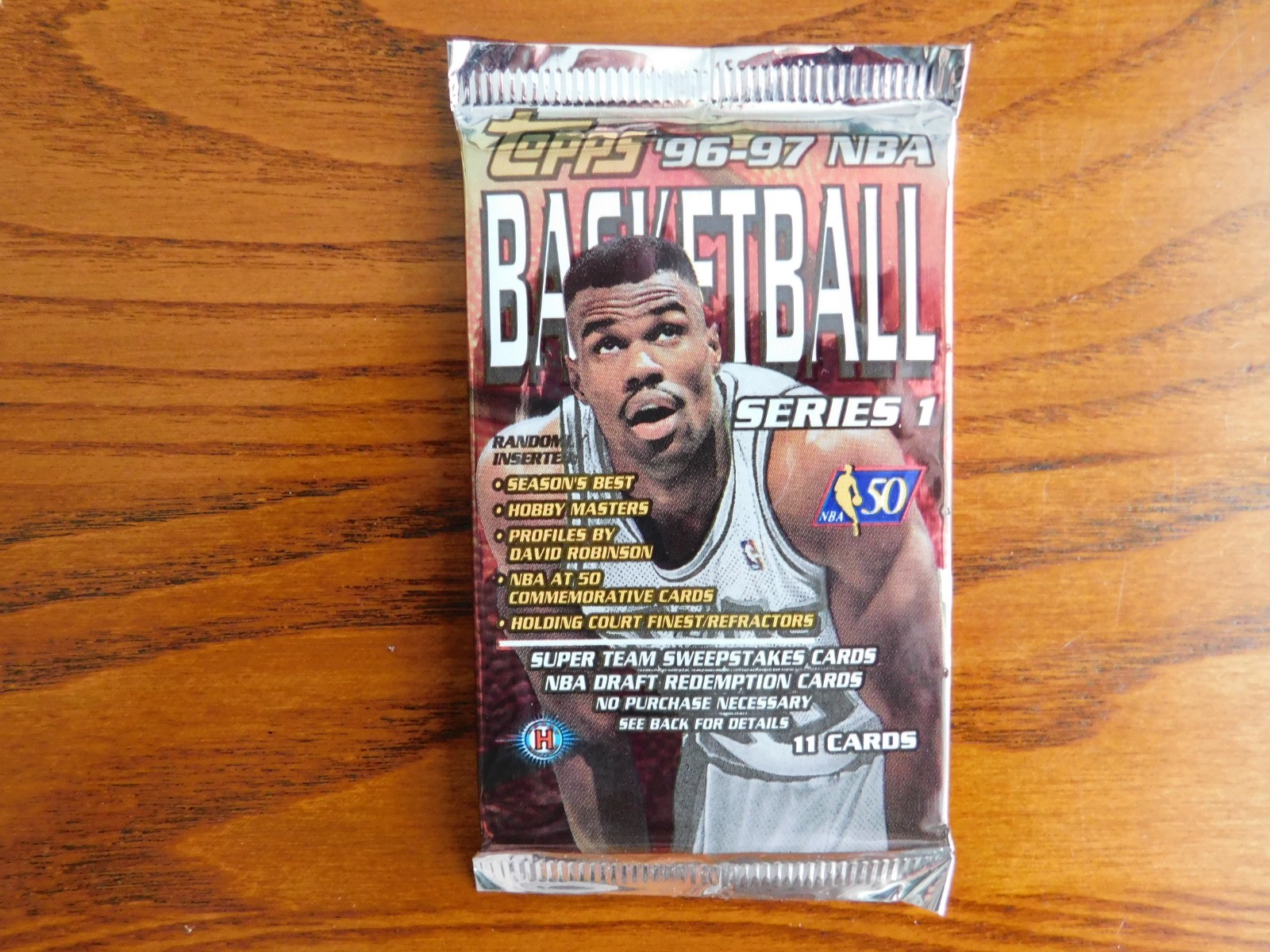 1996-97 Topps Basketball Series 1 Factory Sealed HOBBY Pack FINEST REFRACTOR?