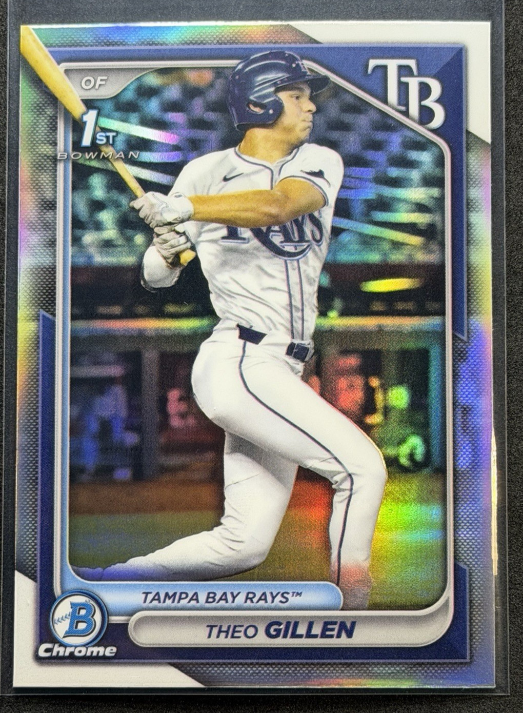 2024 Bowman Draft Theo Gillen Chrome Refractor 1st Prospect #BDC-73 Rays