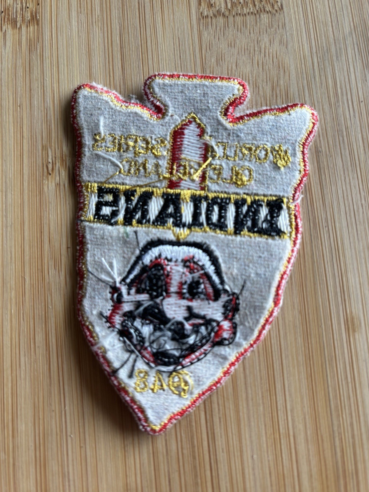 New 1948 Cleveland Indians World Series Patch 3.50 in. Official Sew On Iron Rare