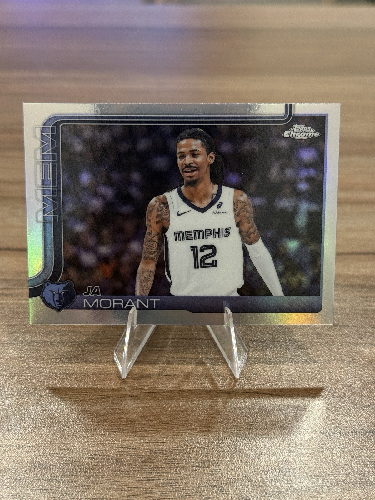 Ja Morant 2025-26 Topps Chrome Refractor #158 Memphis Grizzlies Star Guard