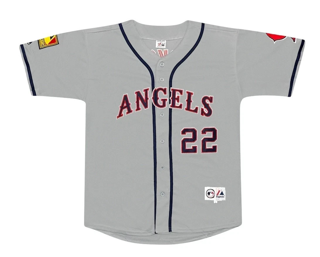 Bo Jackson 1994 California Angels Grey Road Men’s Jersey w/ 125th Patch (L-XL)
