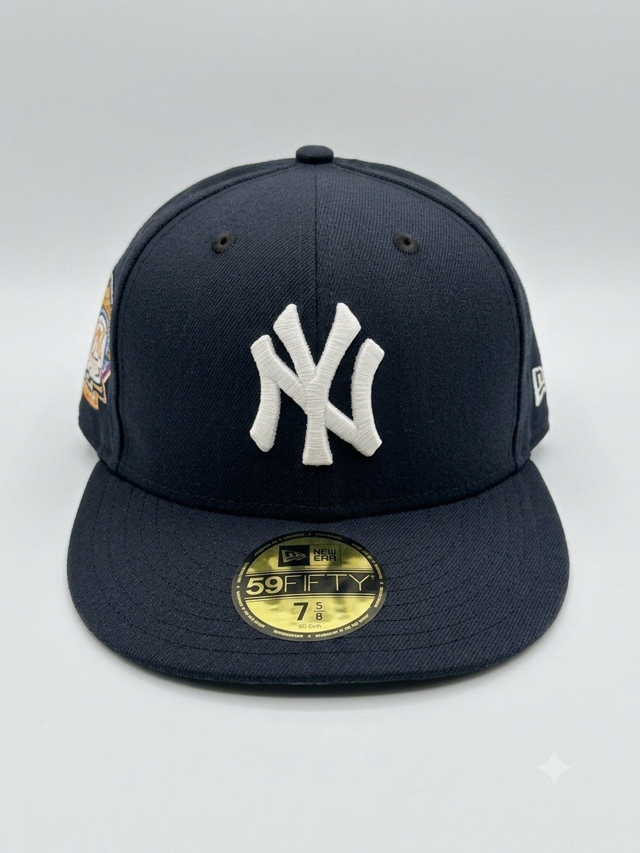 NY Yankees New Era 59Fifty Fitted Hat 2024 World Series Side Patch Size 7 5/8