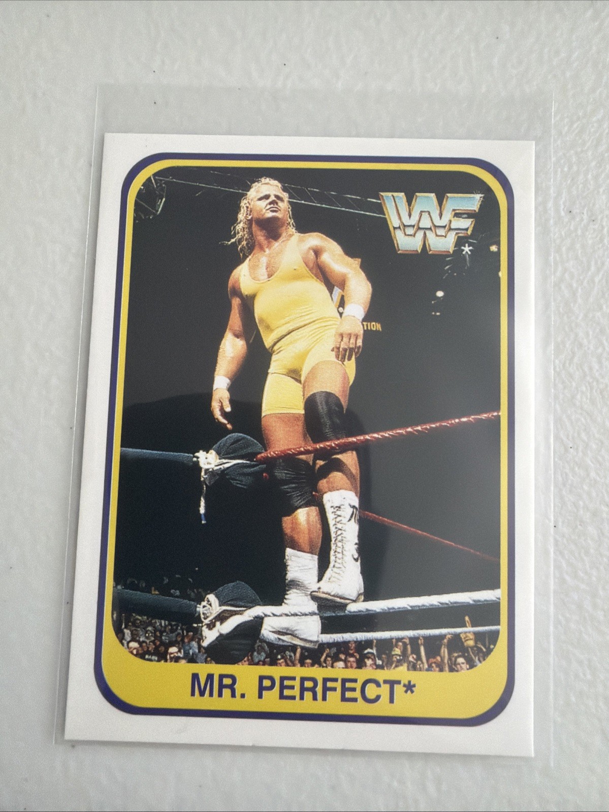1991 Merlin WWF Mr Perfect Curt Henning #58 /150 Italian Wrestling Card WWE