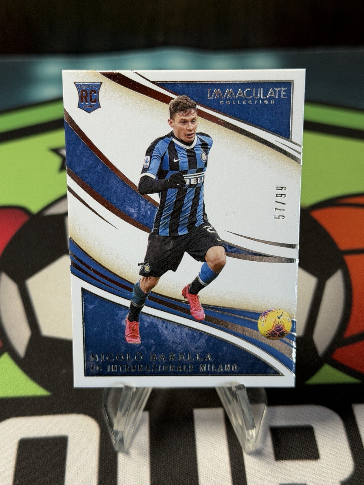 2020 Panini Immaculate Soccer Nicolo Barella 57/99 RC Rookie Inter milan ITALY
