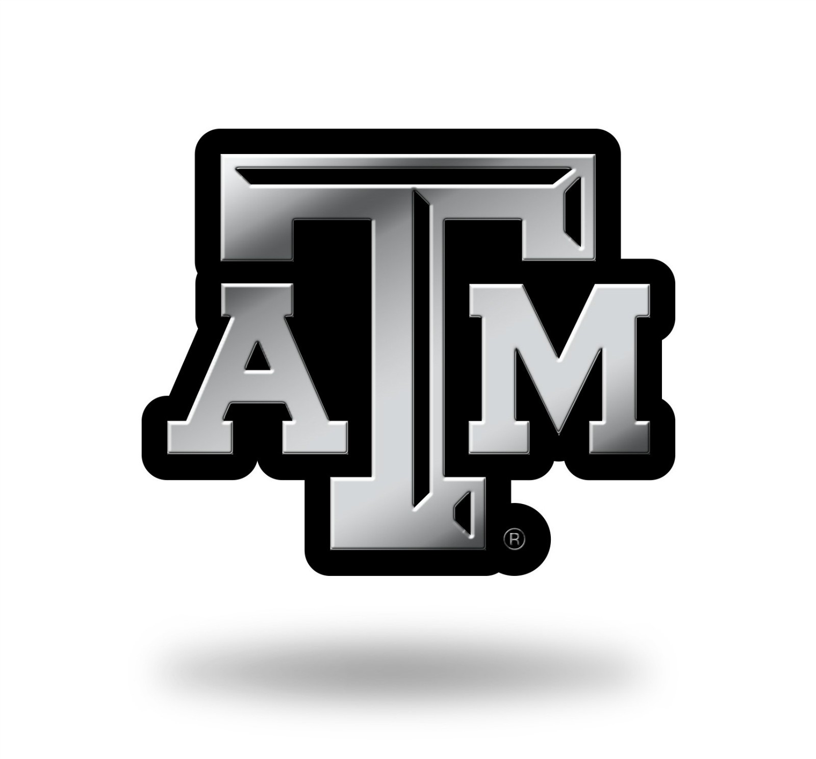 Texas A&M Aggies Logo 3D Chrome Auto Decal Sticker NEW Truck Car Rico 3×3 Inches