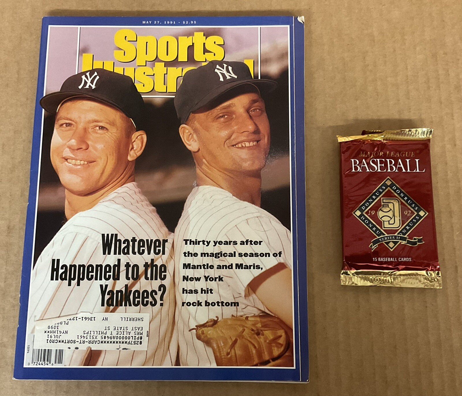 SPORTS ILLUSTRATED (May 27, 1991) Time Inc.; NY Yankees, Seles; + Bonus Pack
