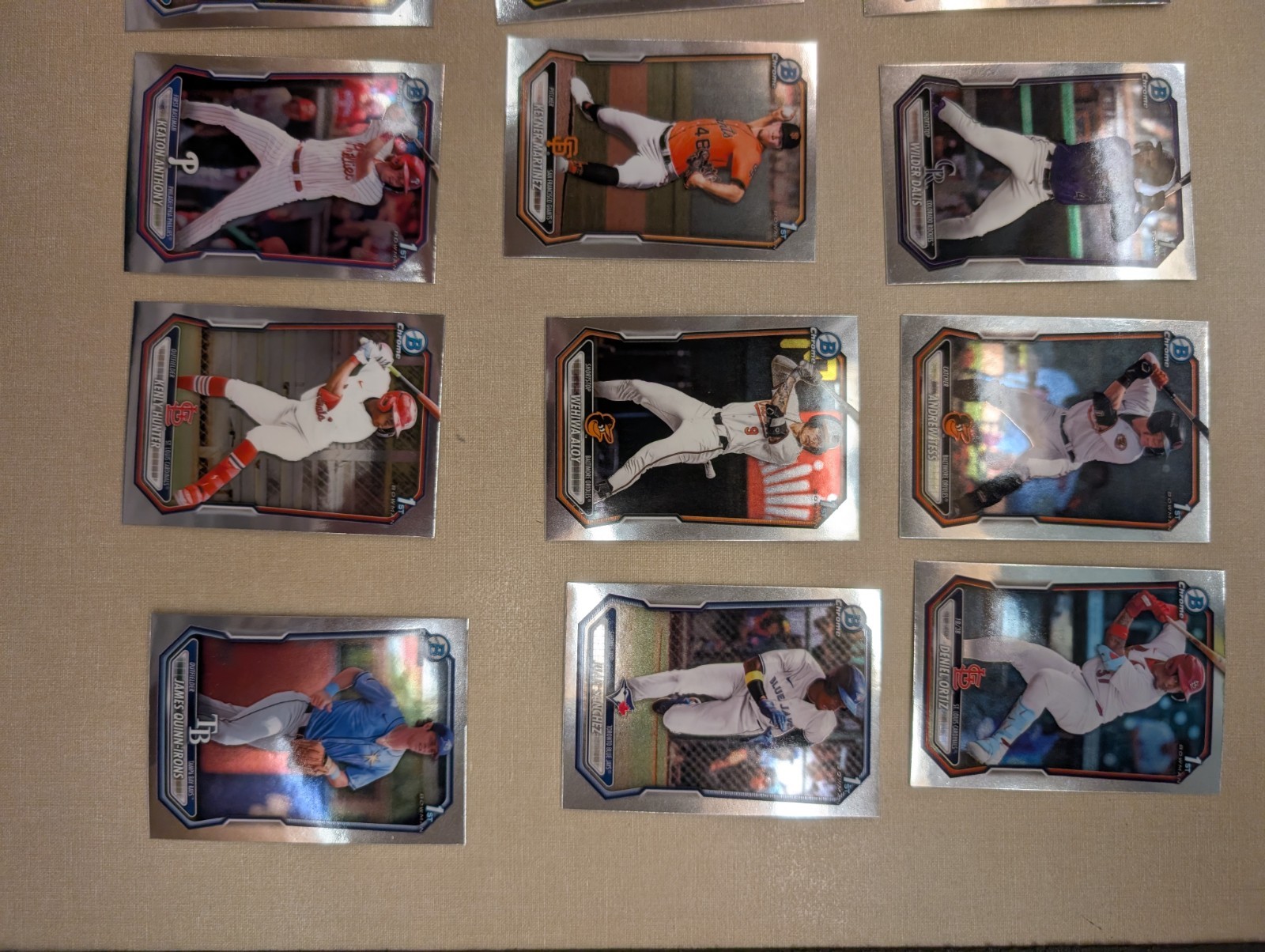 2026 Bowman 1st Bowman Chrome 21-Card Lot MLB Prospects