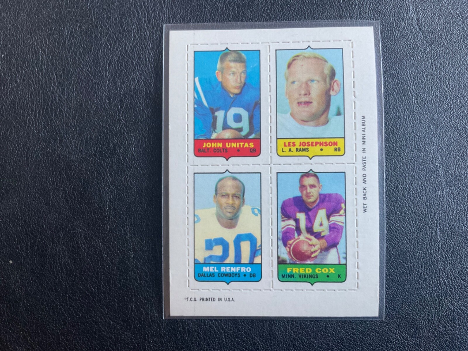 1969 TOPPS 4 IN 1 INSERTS FULL CARDS CARDS PICK CARDS YOU WANT