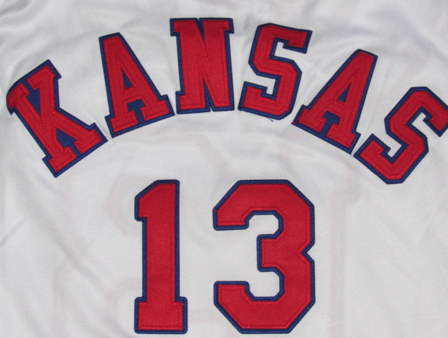 Kansas Jayhawks Wilt Chamberlain #13 Vintage Basketball Jersey size Men’s Large