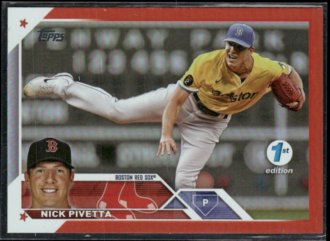 2023 Topps 1st Edition Nick Pivetta #152 Orange Foil /75 Boston Red Sox