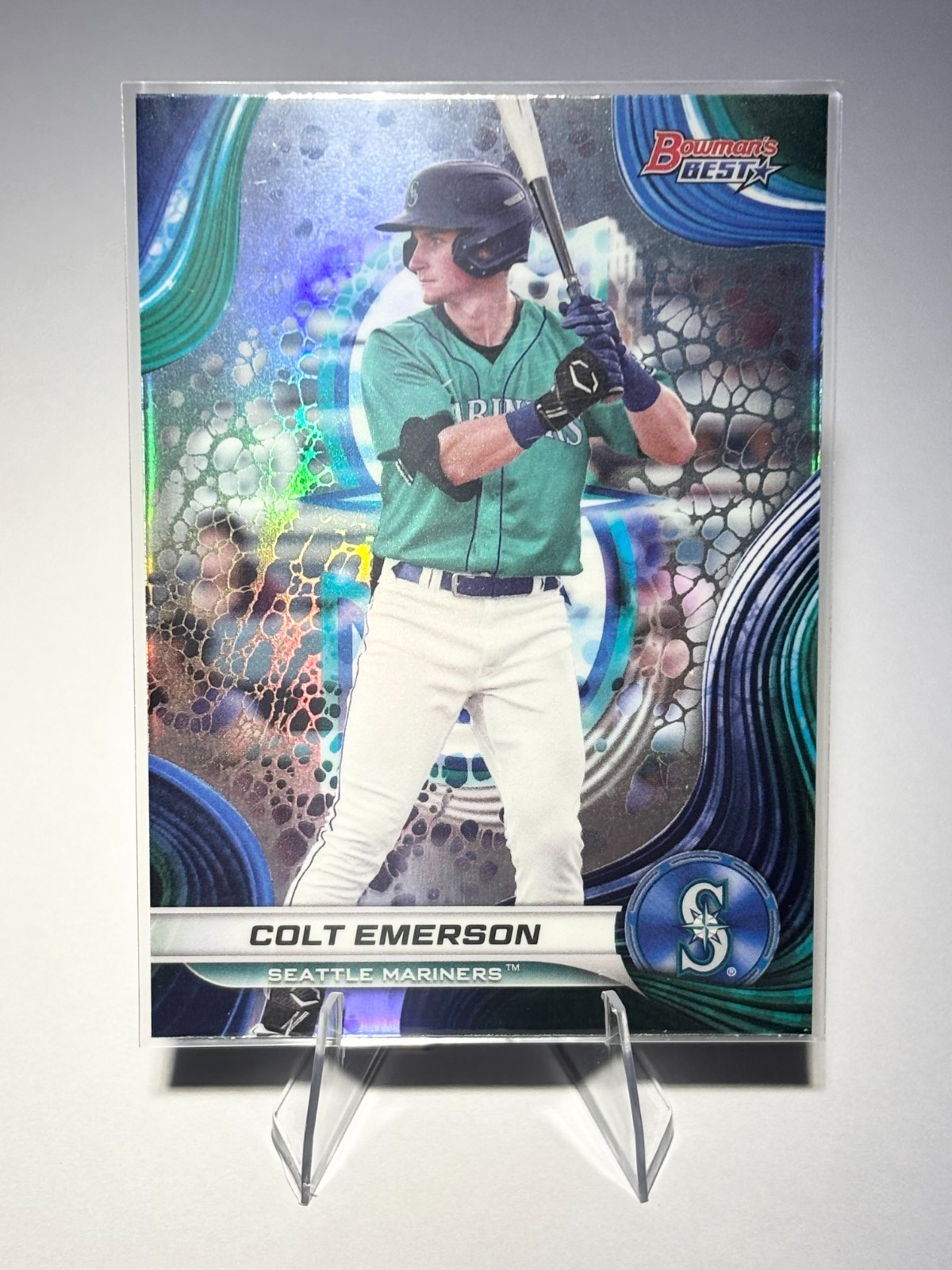 2024 Bowman’s Best Colt Emerson Refractor #TP-22 Mariners