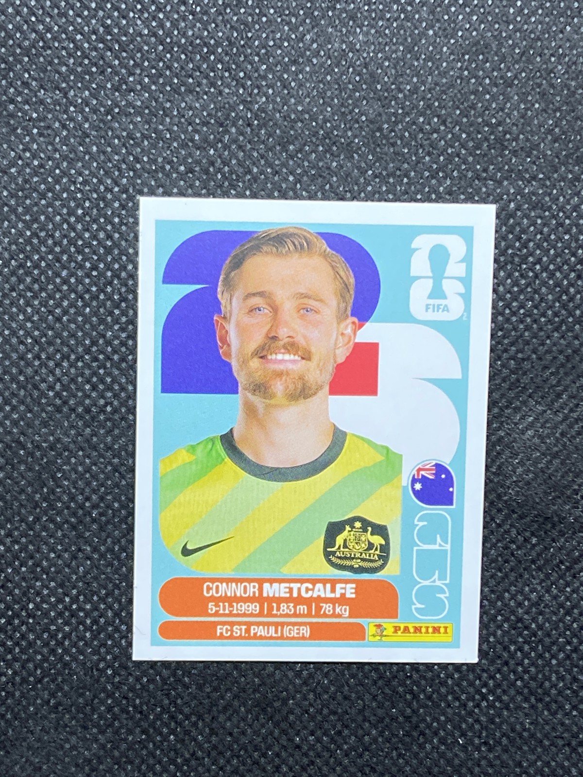 2026 Panini FIFA World Cup Stickers Connor Metcalfe AUS Australia #AUS15