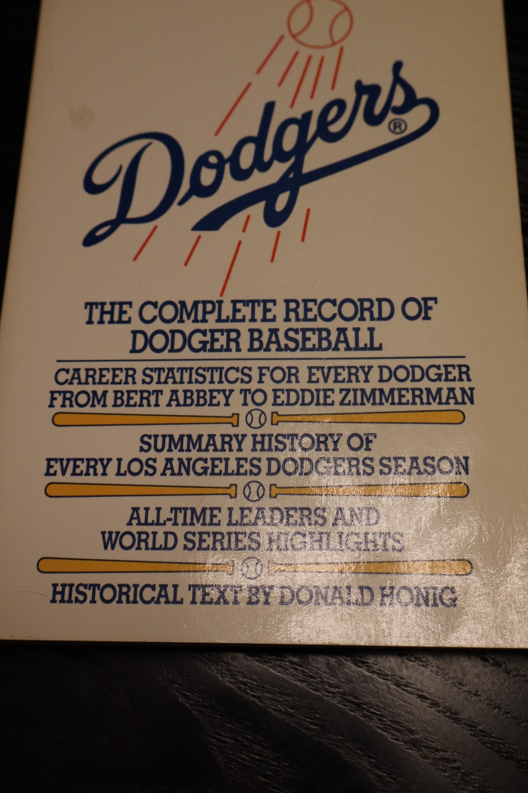 THE COMPLETE RECORD OF DODGERS BASEBALL BOOK