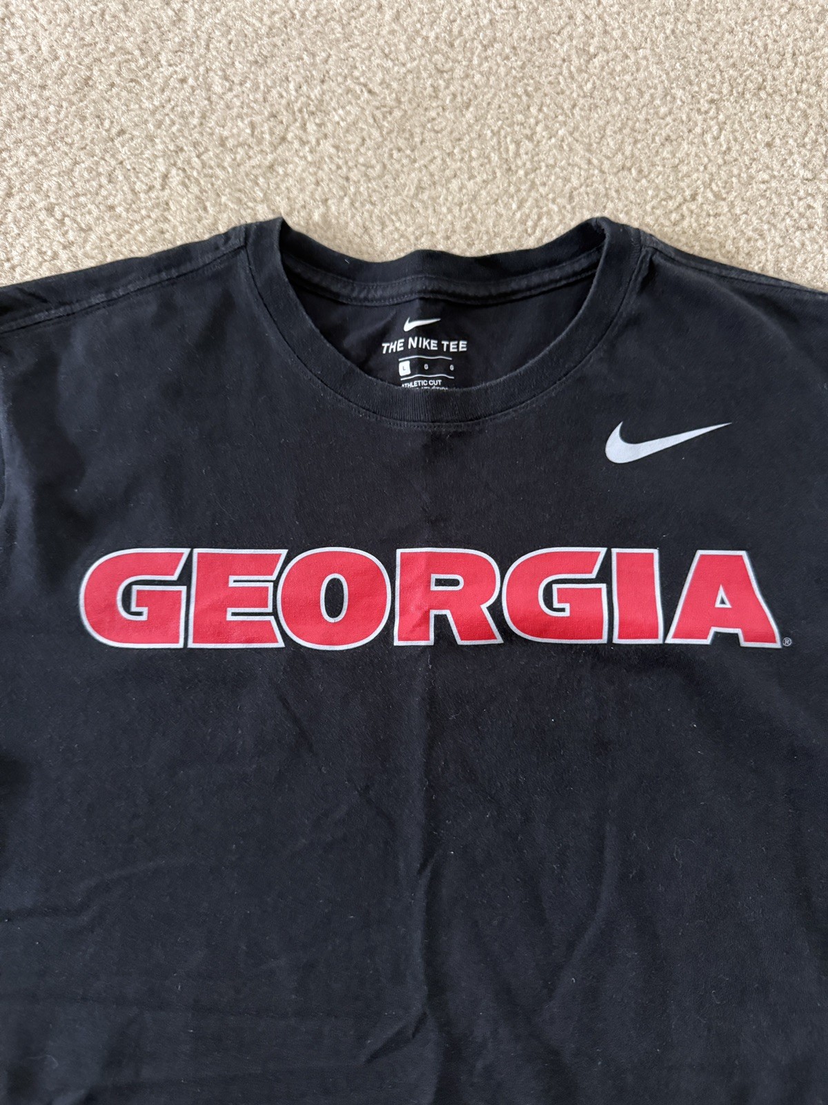Georgia Bulldogs Nike UGA Football Shirt Mens Large (L) Black