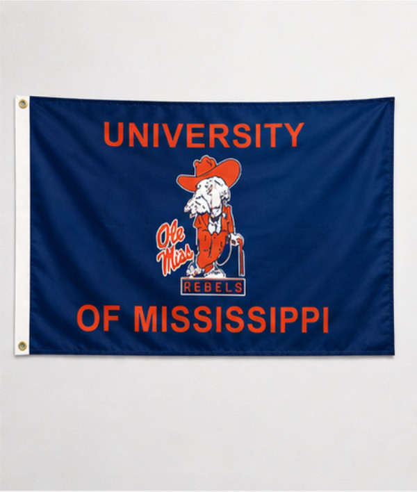 Ole Miss Rebels Mississippi 3×5 FT FLAG Banner Man Cave Tailgating Flags Banners