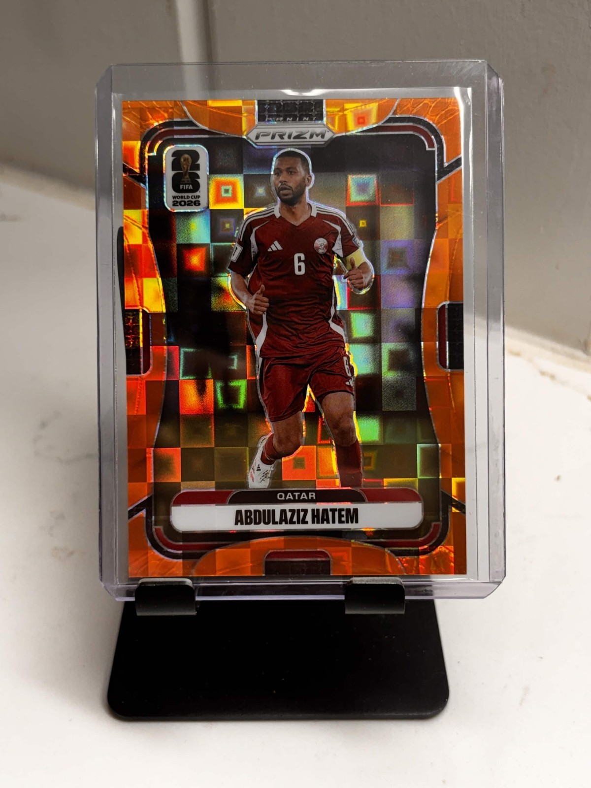 2026 Panini World Cup Prizm Abdulaziz Hatem RC /215 Orange Pandora Qatar