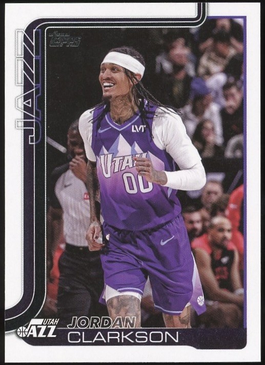 2025-26 Topps #132 Jordan Clarkson Utah Jazz Basketball Card