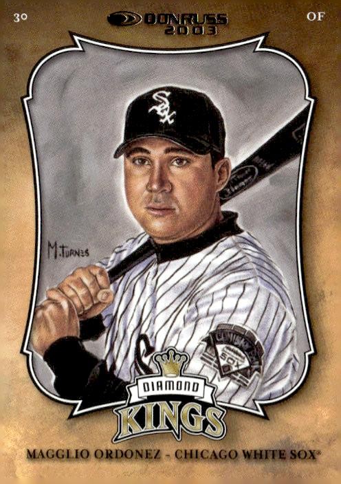 2003 Donruss #DK-16 Magglio Ordonez Diamond Kings Gold #/2500