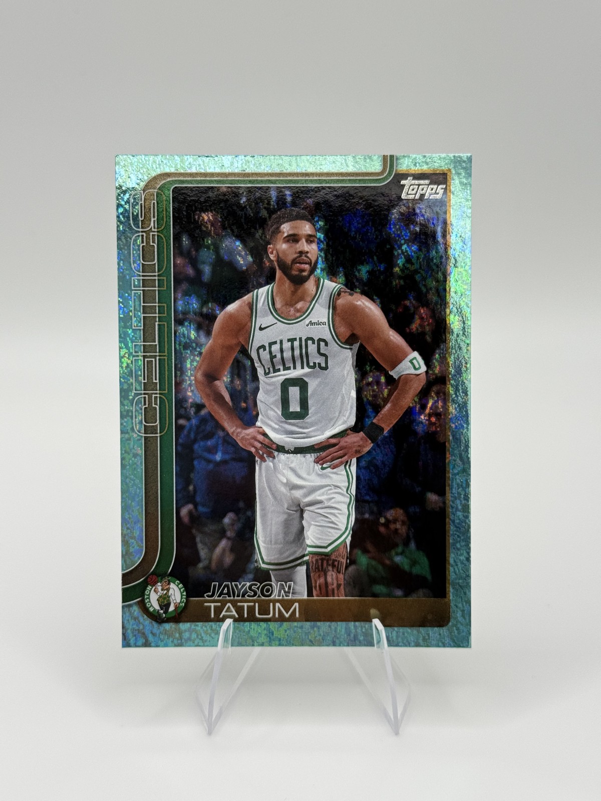 2025-26 Topps – Jayson Tatum #1 Aqua Holo Foil