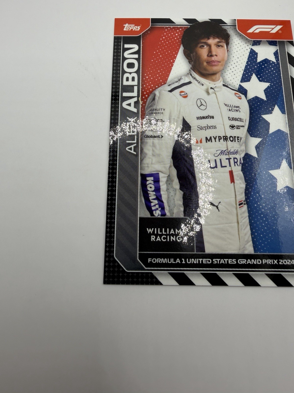 2024 Topps Alex Albon #AUT-13 F1 United States Grand Prix 2024 Exclusive