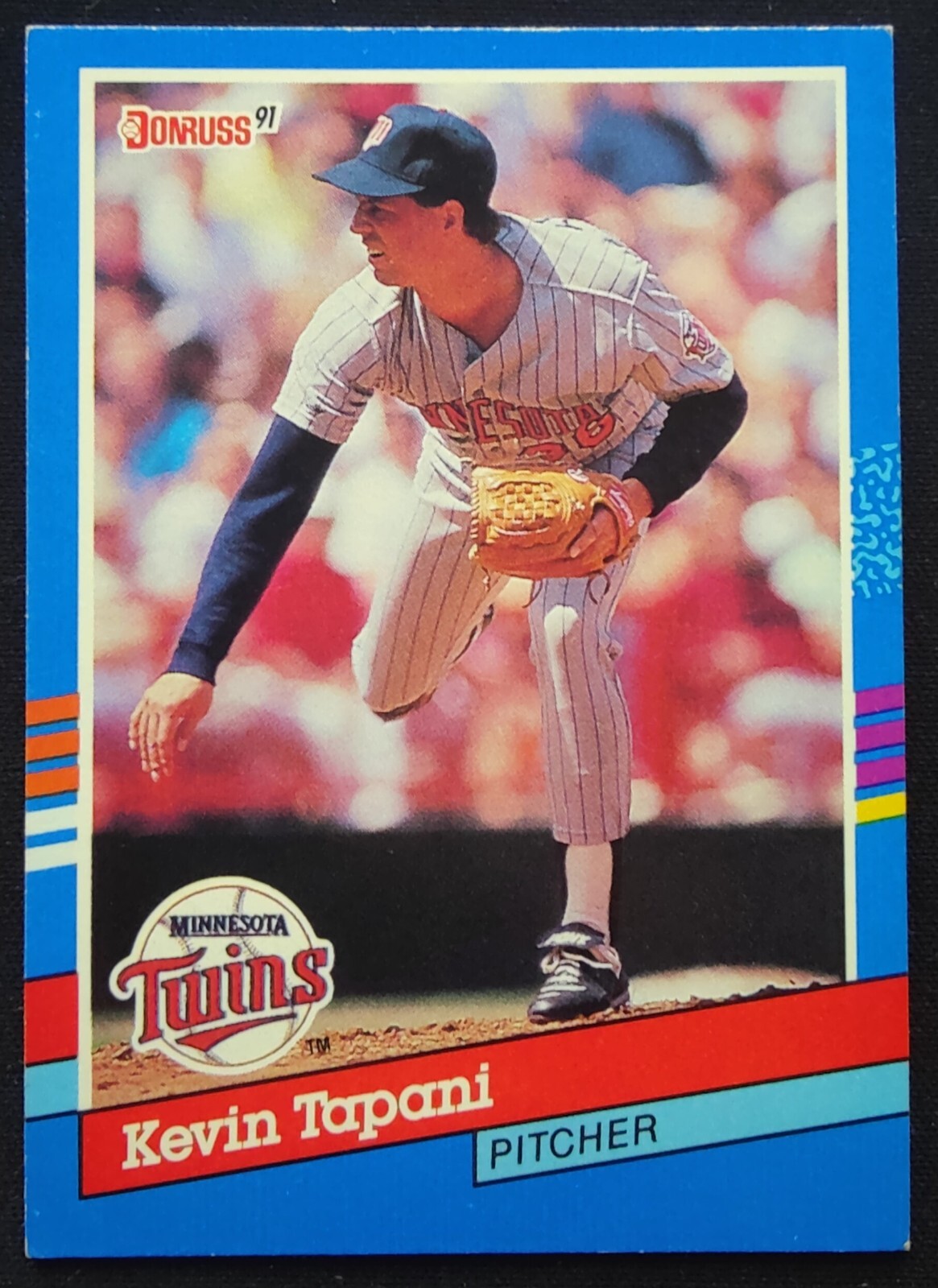 1991 DONRUSS #116 KEVIN TAPANI MINNESOTA TWINS ERROR NO DOT