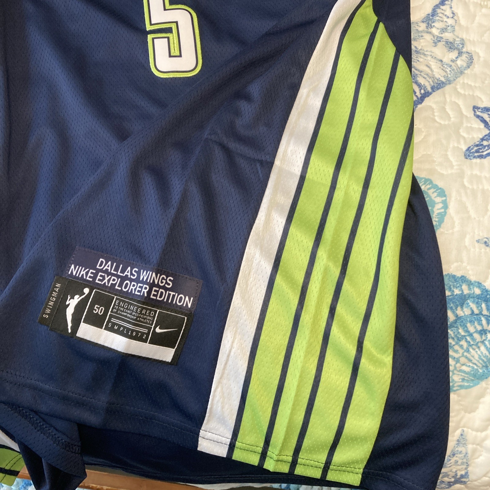 Paige Bueckers #5 Dallas Wings Stitched Blue Jersey Adult Unisex Extra Large XL