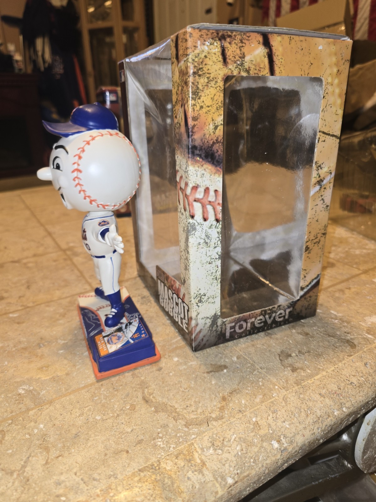 MR MET New York Mets Mascot 2008 Bobble head Foco Forever Collectibles Shea Mrs