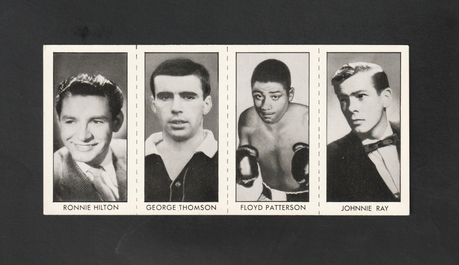 1958 DC Hotspur FLOYD PATTERSON Rare Uncut Panel ~~ Boxing Heavyweight Champ!