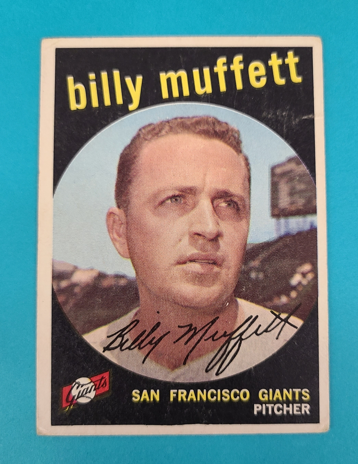 1959 Topps #241 Billy Muffett San Francisco Giants BASEBALL Card Q9