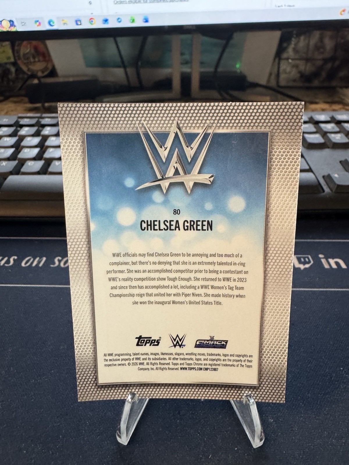 2026 Topps Chrome WWE Chelsea Green Magenta Refractor/399