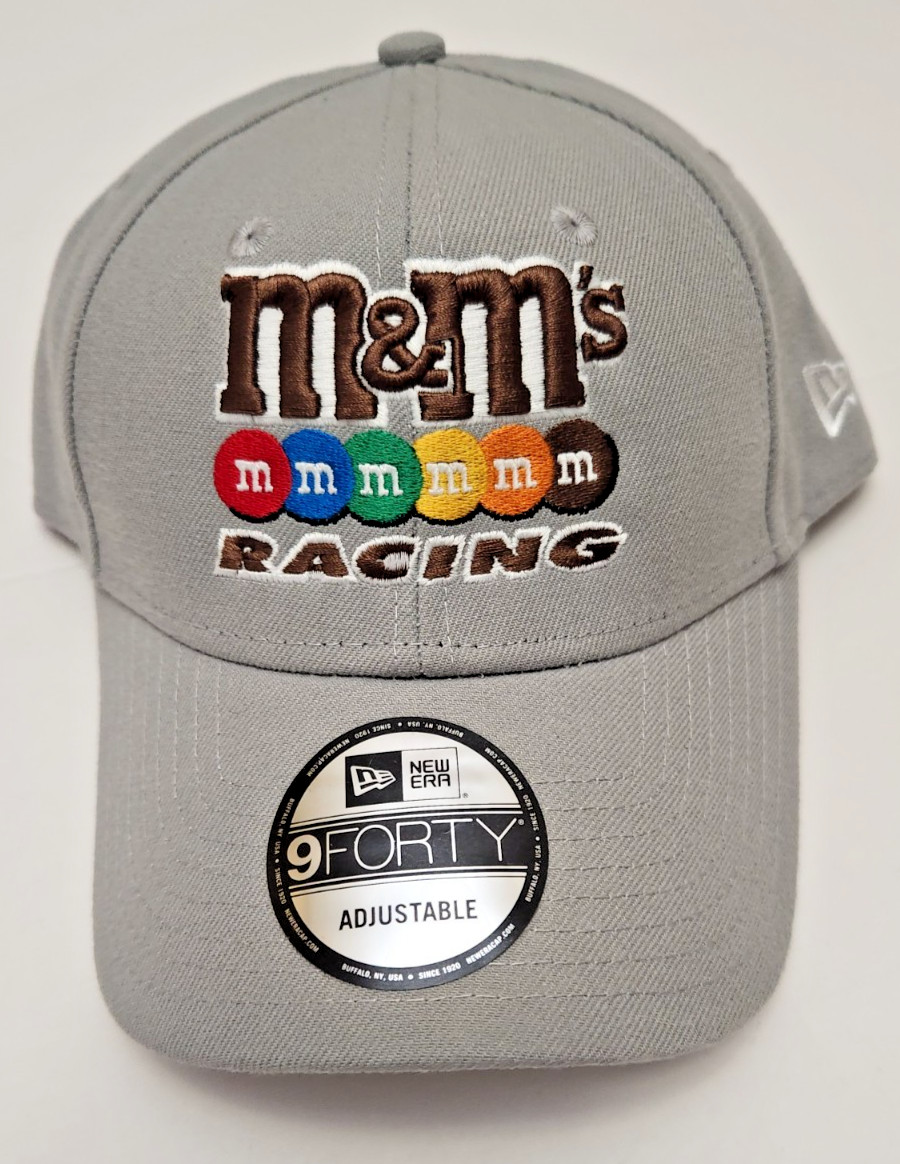Kyle Busch #18 Nascar New Era 9Forty m&m Gray Adjustable Hat