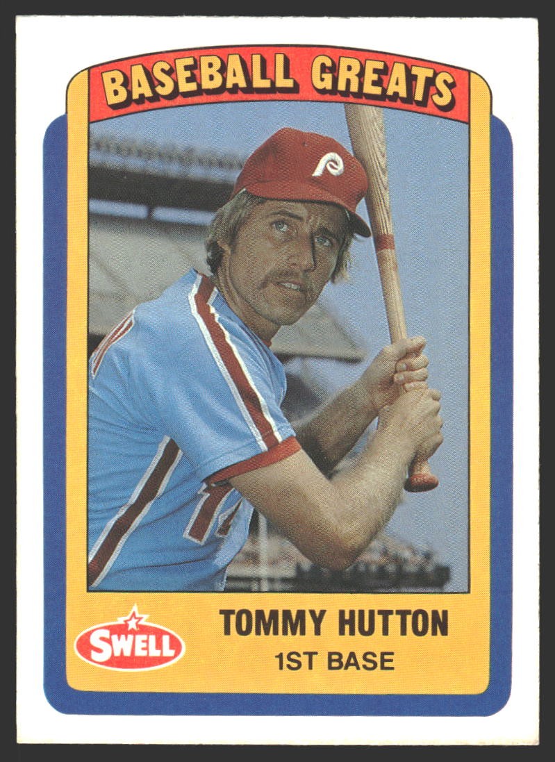 Tommy Hutton #87 1990 Swell Baseball Greats Philadelphia Phillies