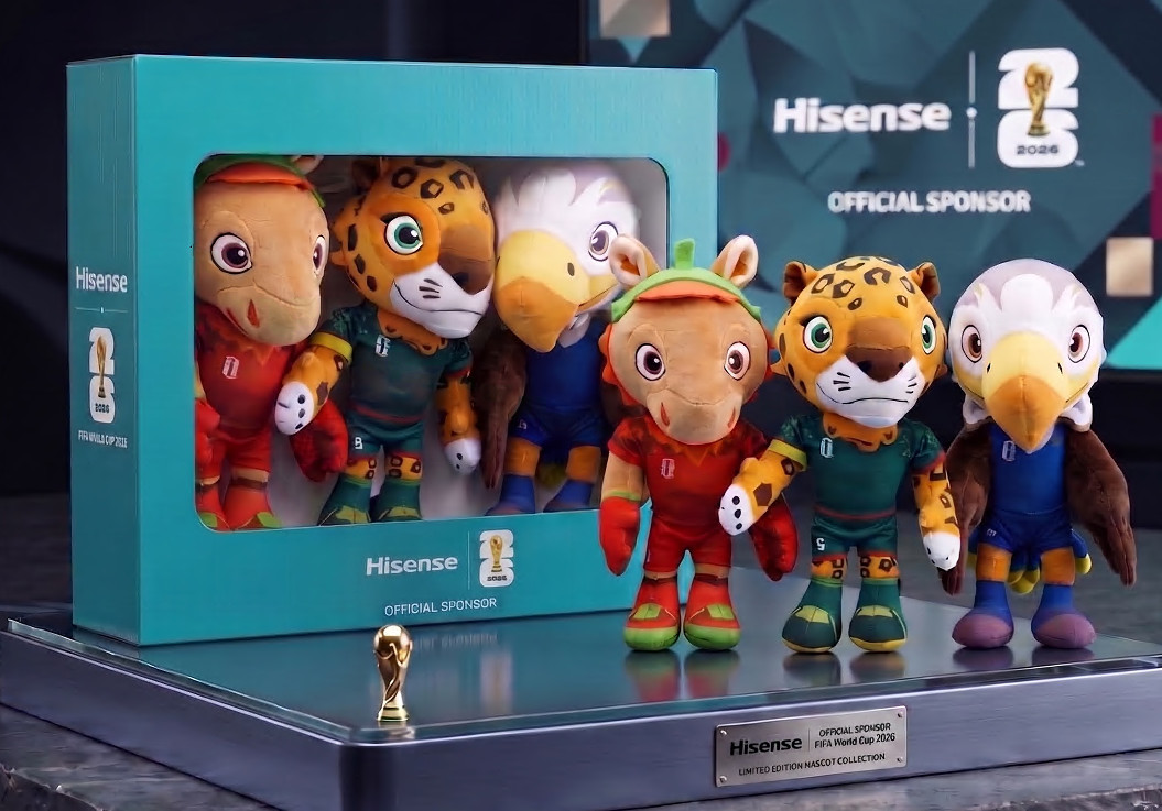 FIFA Official World Cup 2026 3 Pack Mascots Plushies HISENSE Sponsor New In Box
