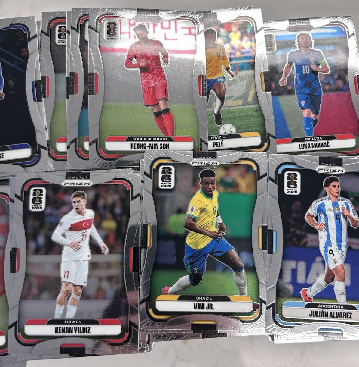 2026 Prizm FIFA World 640 BASE CARD LOT OLISE PELE VINI JR MODRIC PULISIC & MORE