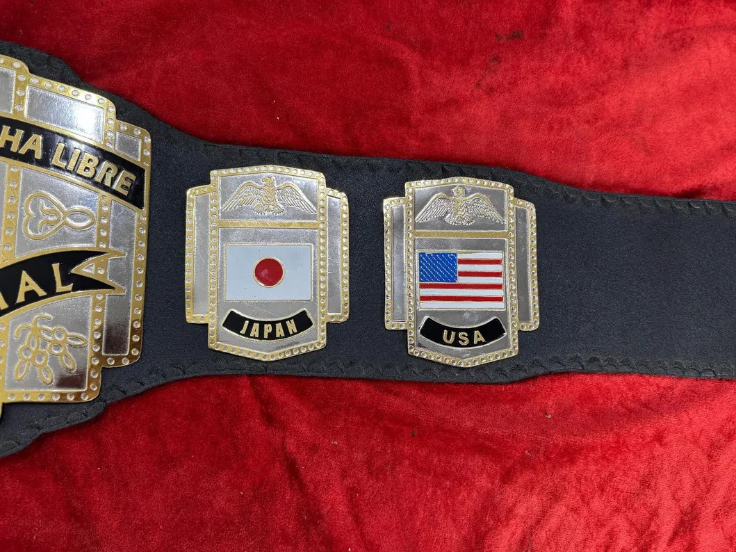 CMLL World Heavyweight Championship Replica Title Belt 4MM Brass Adult Size